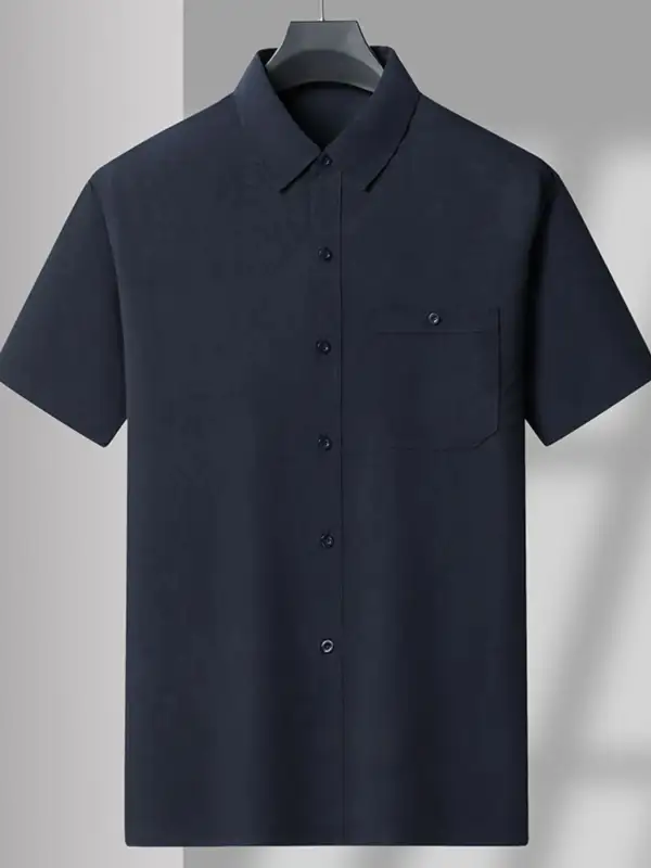 Short Sleeve Button Up Shirt And Pants Set