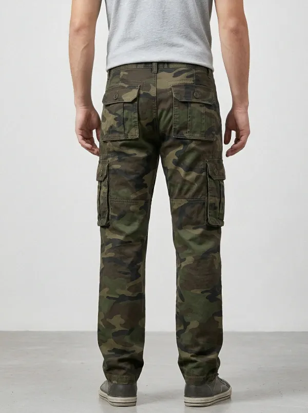 Utility-Driven Camouflage Cargo Pants