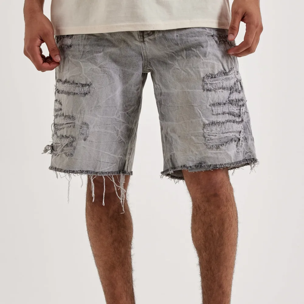 Everyday Distressed Denim Shorts