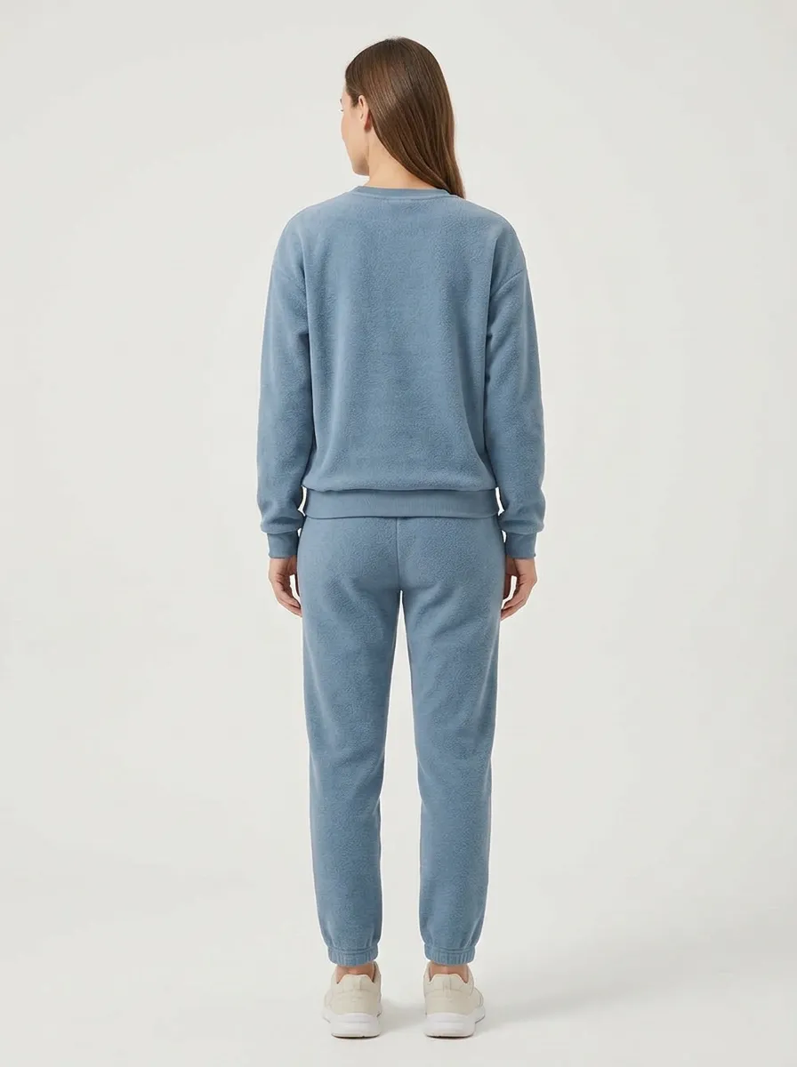 Women's Moon Star Embroidered Sweatshirt Jogger Set