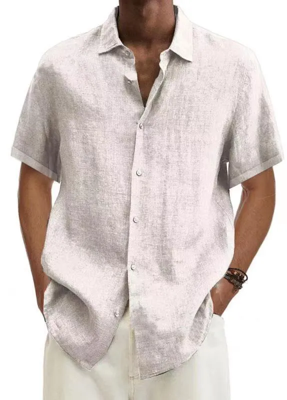 Easy Fit Short Sleeve Button Front Shirt