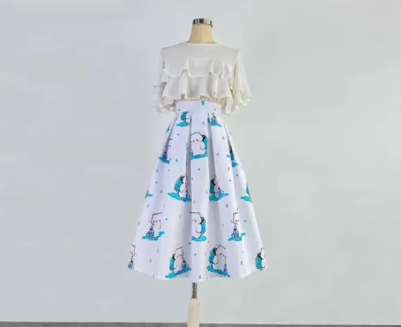 Bear Motif Skirt