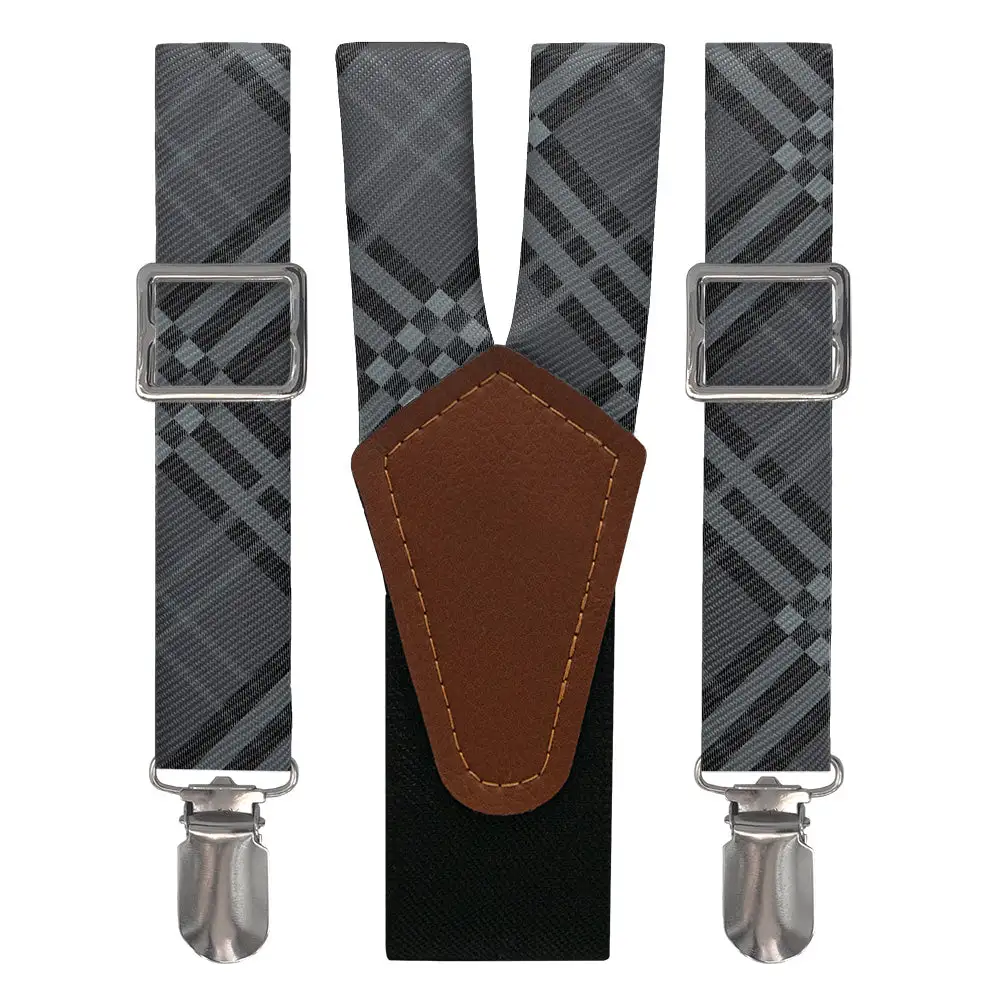 Cincy Plaid Pattern Suspenders