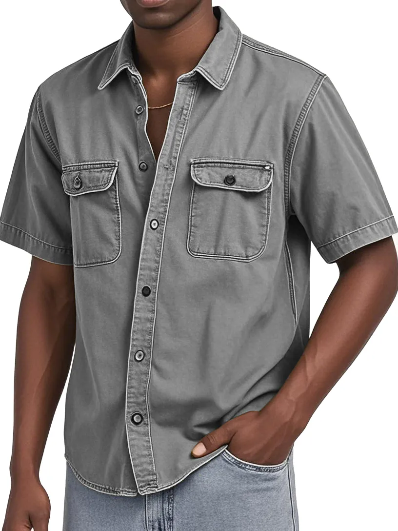 Short Sleeve Double Pocket Shirt
