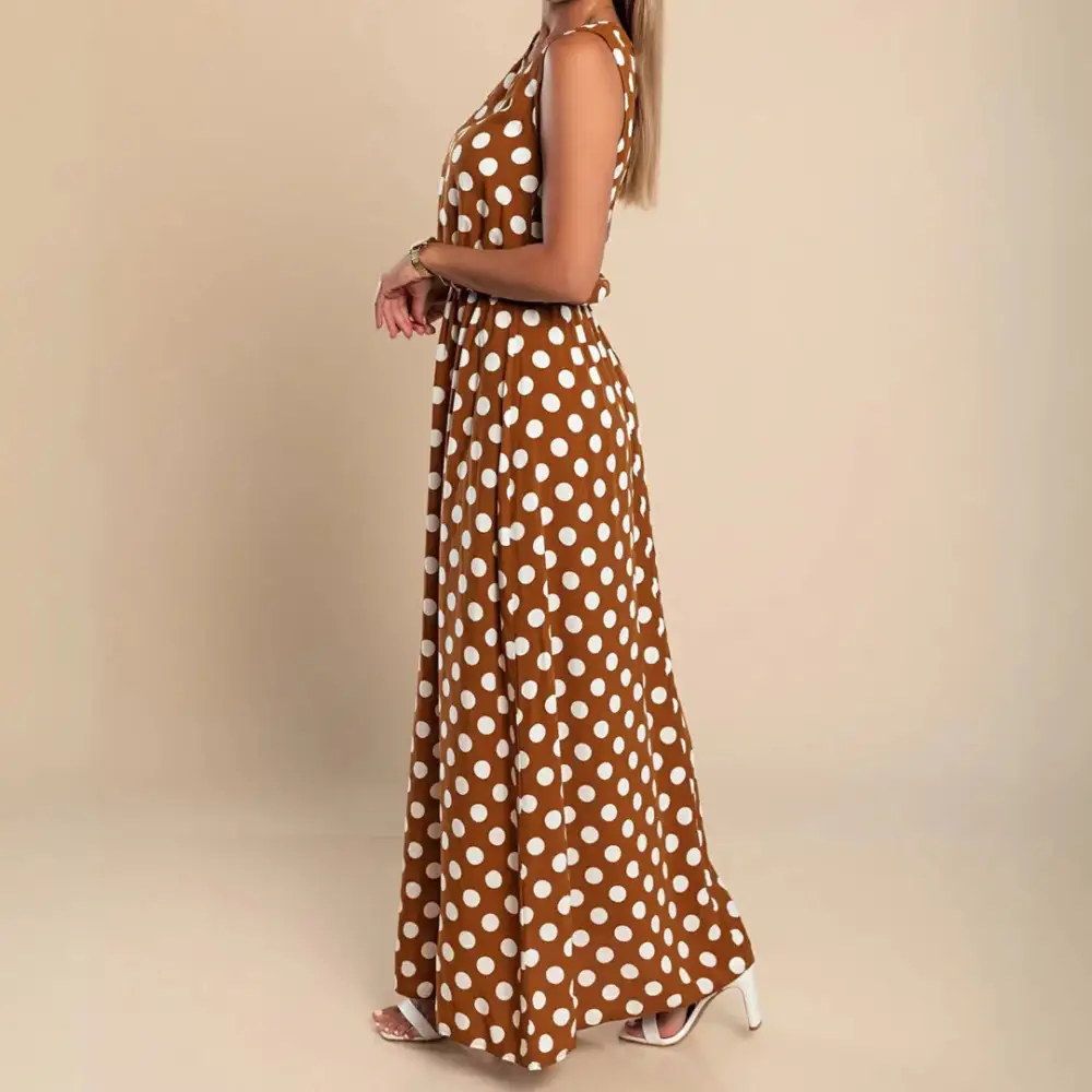 Avery Polka Dot Flow Maxi Dress