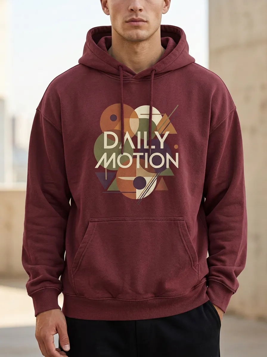 Unisex Daily Motion Motif Hoodie