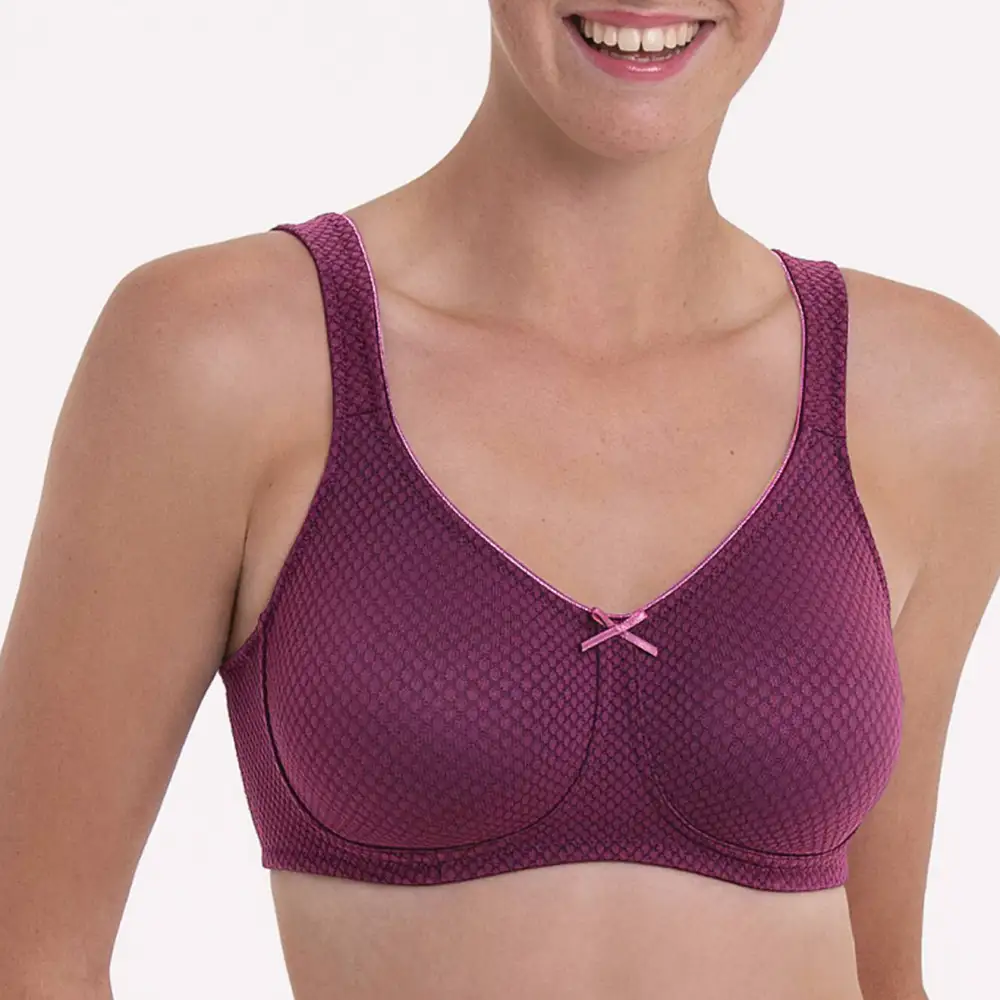 Women's Post-Mastectomy Padded Padded Straps Jacquard Bra