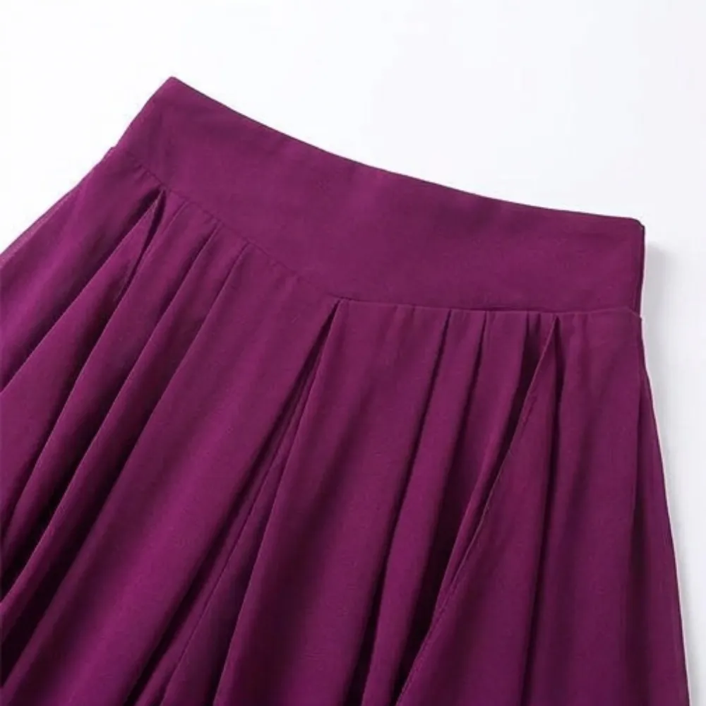 Culottes with Skirt Drape Pants