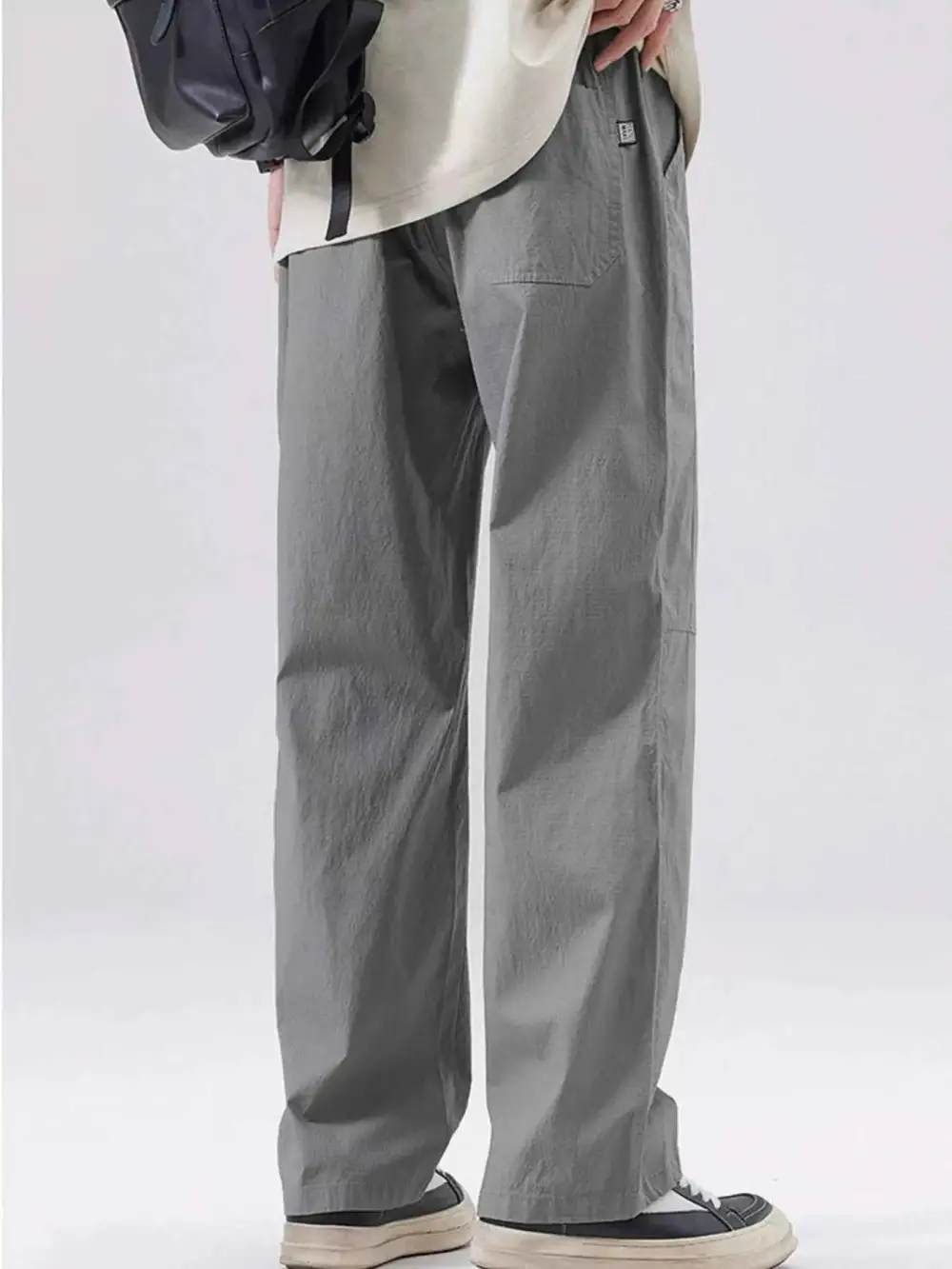 Casual Relaxed Fit Wide Leg Pants