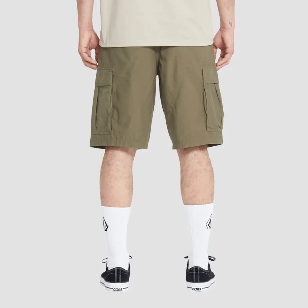 Loose Fit Ripstop Chino Cargo Shorts