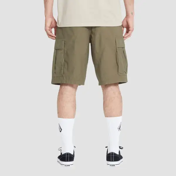 Loose Fit Ripstop Chino Cargo Shorts