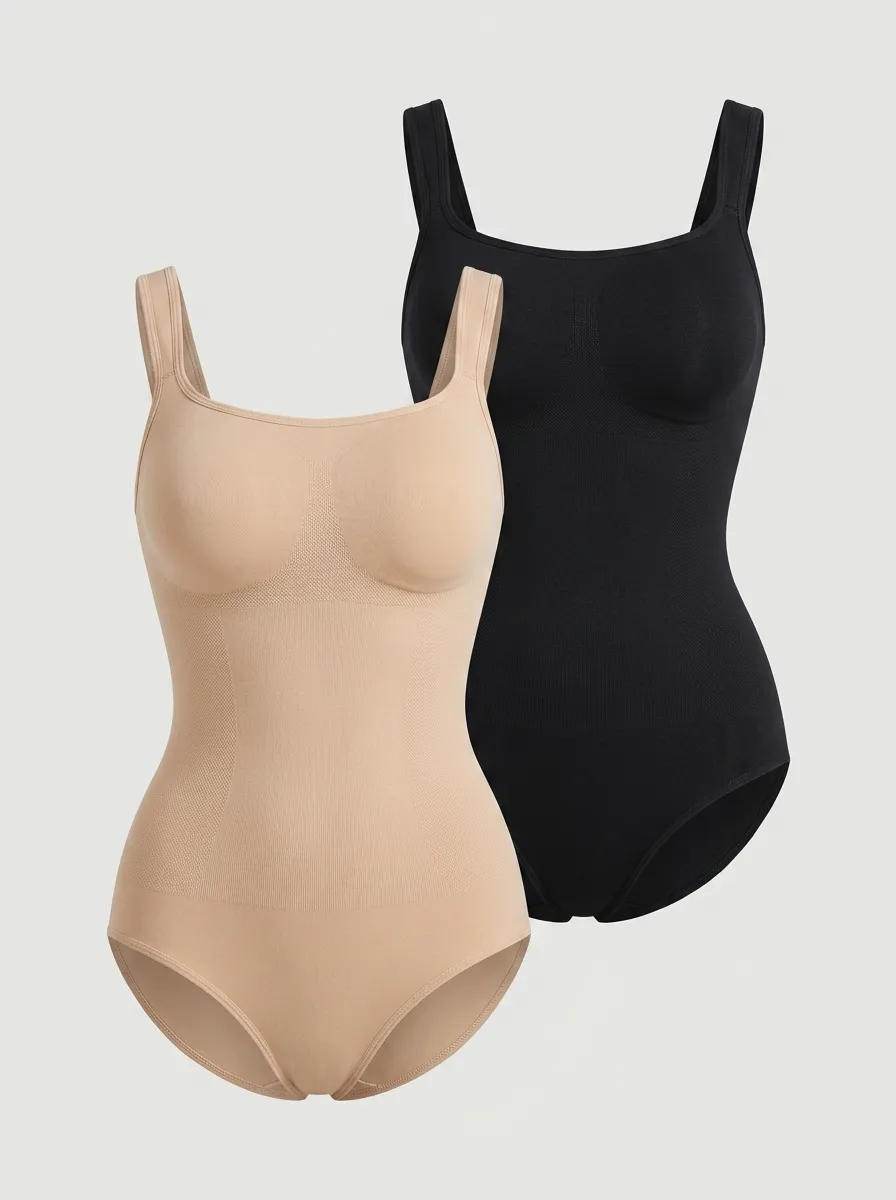 Everyday Core-Smoothing Two-Pack Shapewear Bodysuits