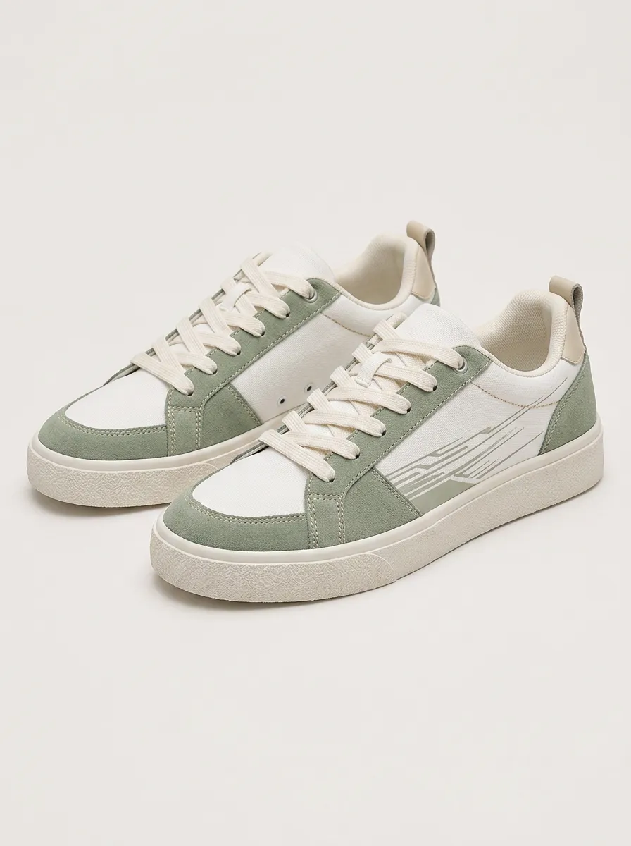 Men's Street Geometric Pattern Printed Casual Sneakers