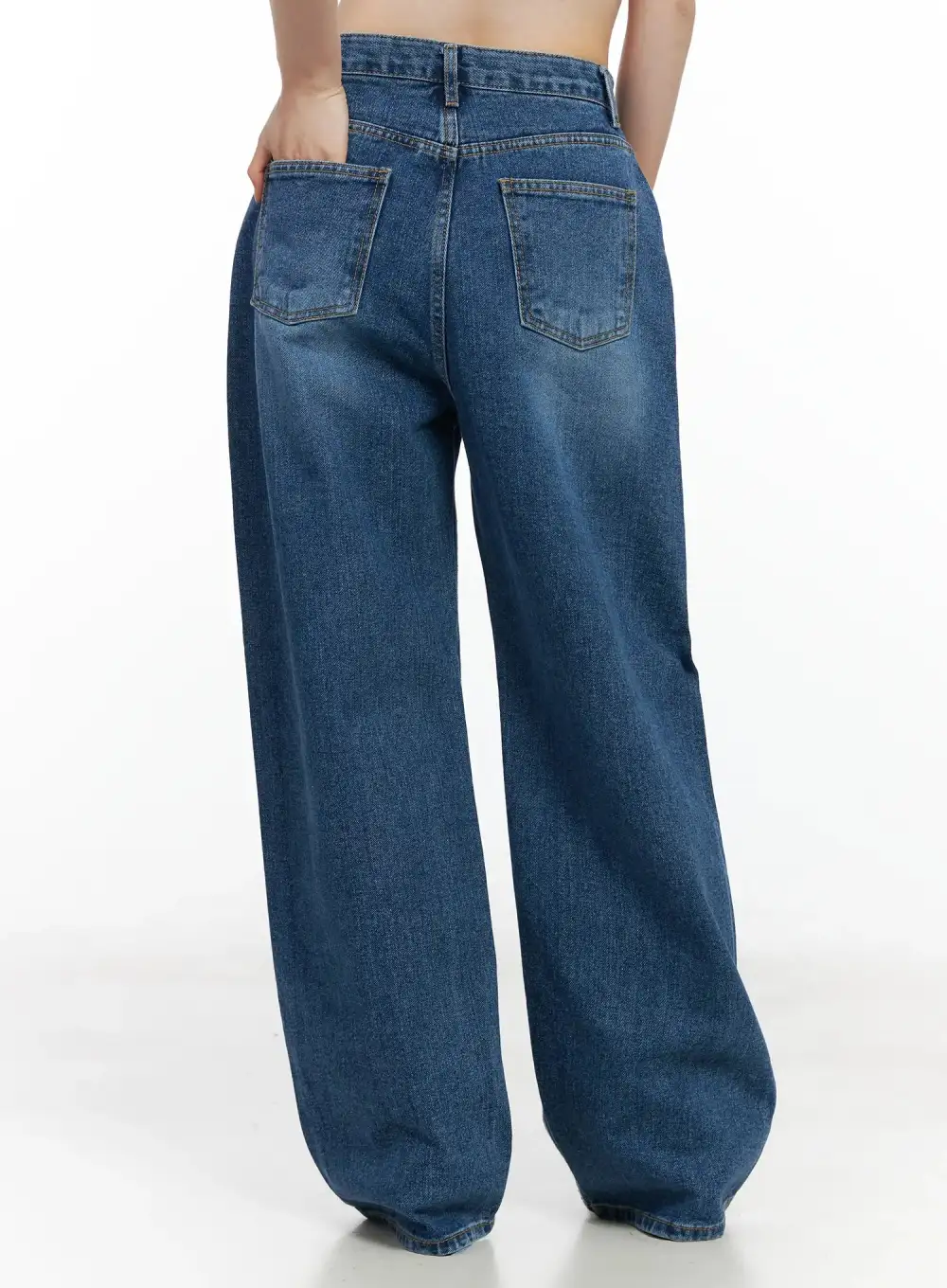 Pocketed Wide-Fit Jeans