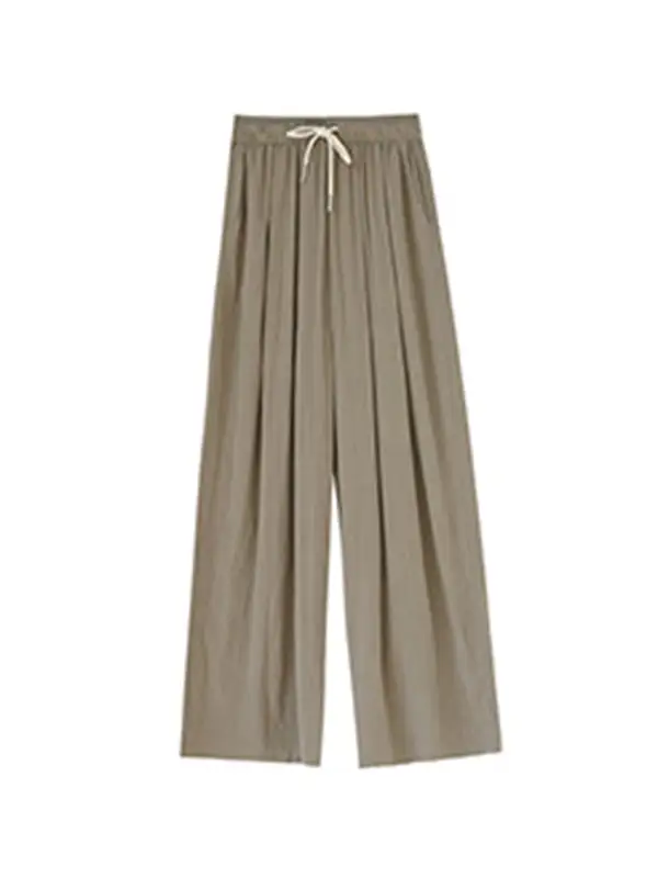 Women's Wide Leg Drawstring Loose Fit Pants