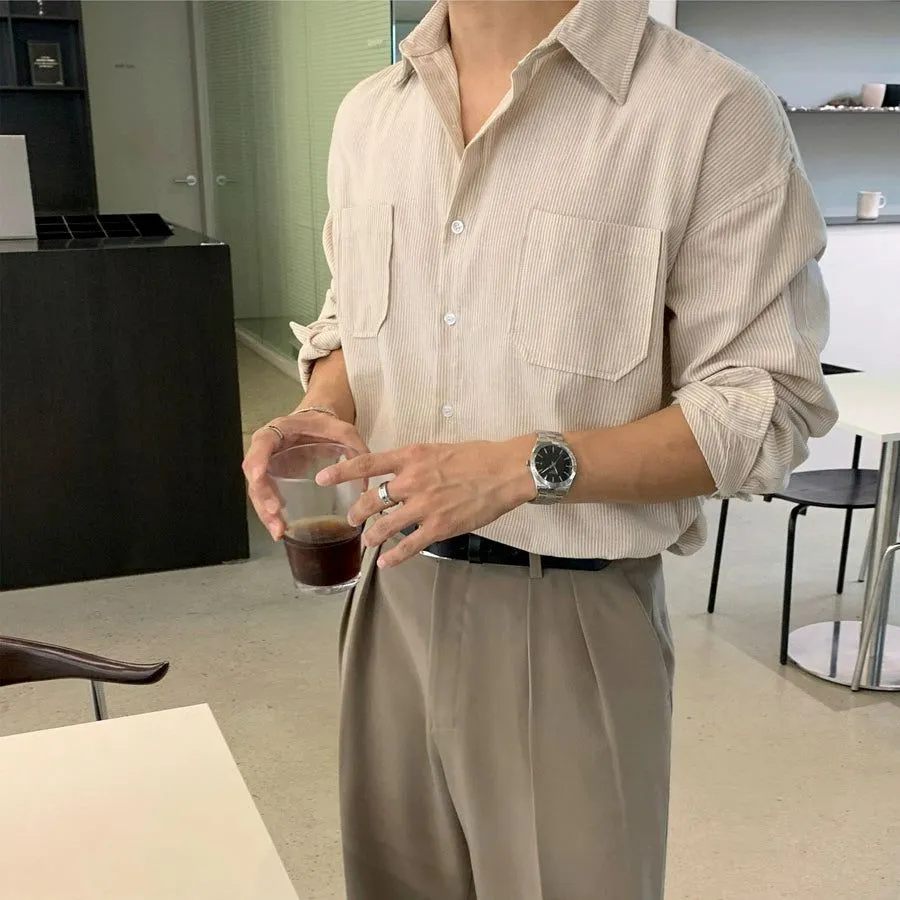 Chest Pocket Corduroy Shirt