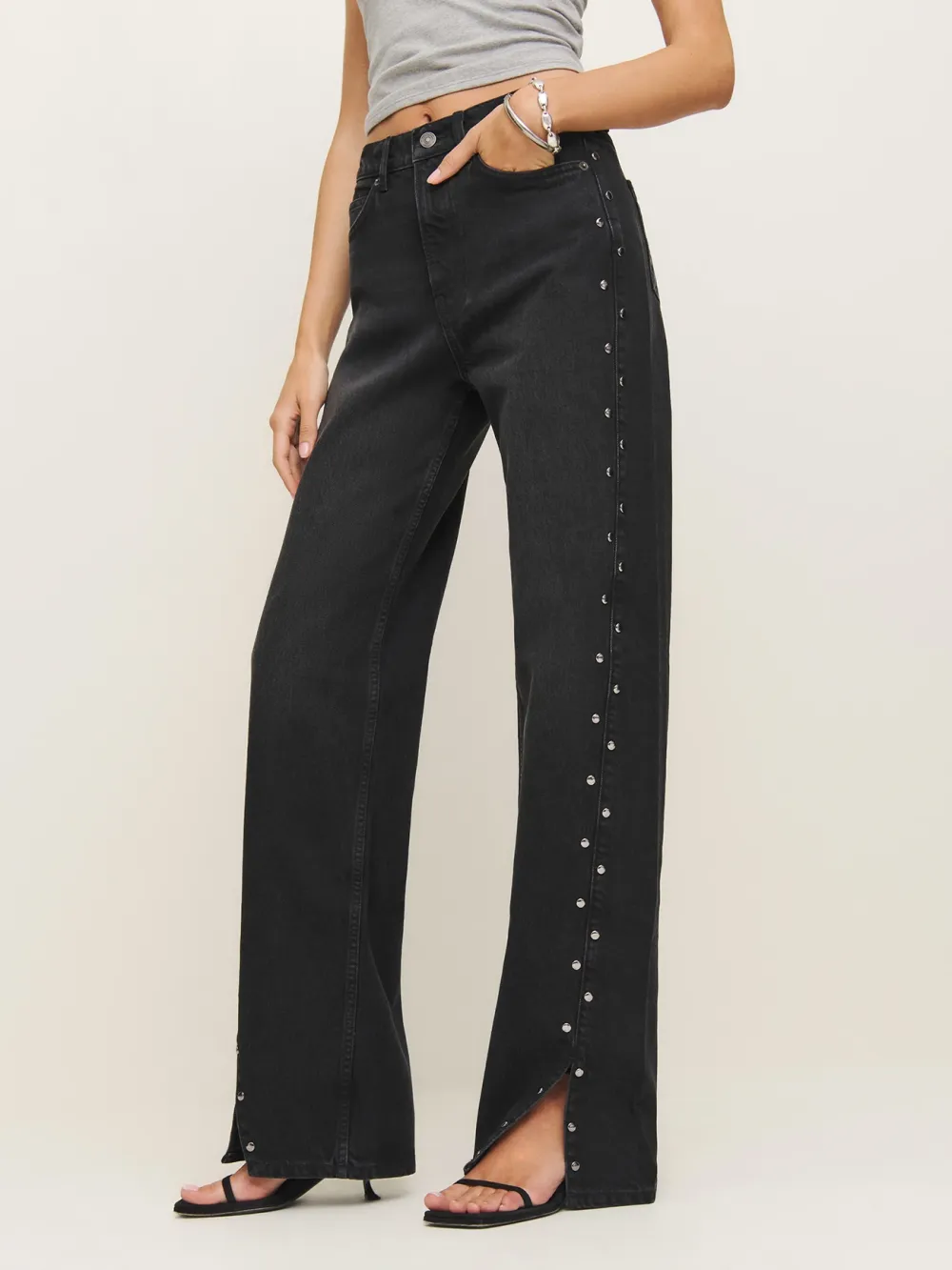 Leopard Print Wide Leg Jeans