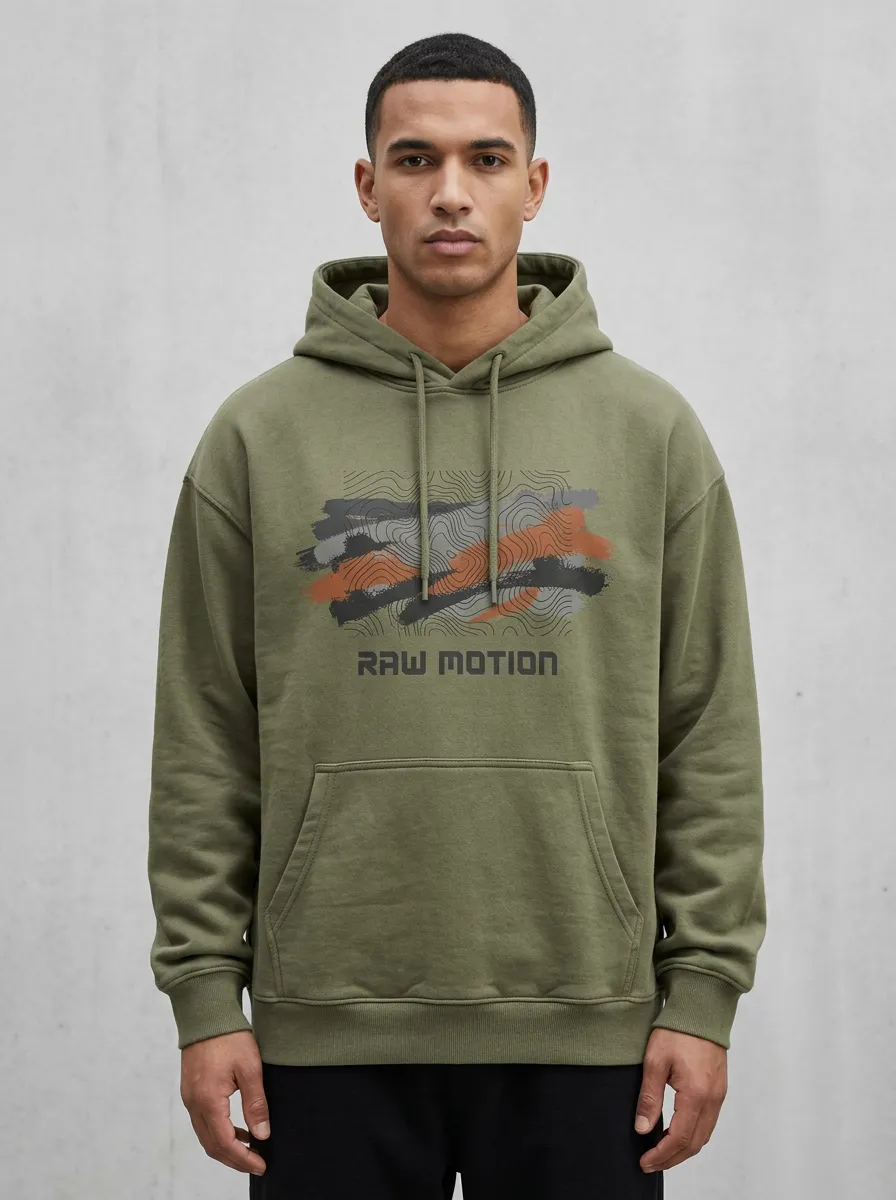 Urban Topographic Men's Graphic Hoodie