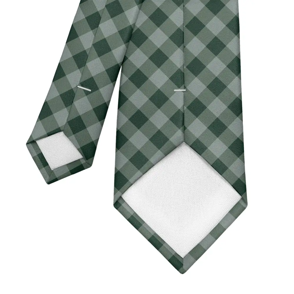 Polished Plaid Design Necktie