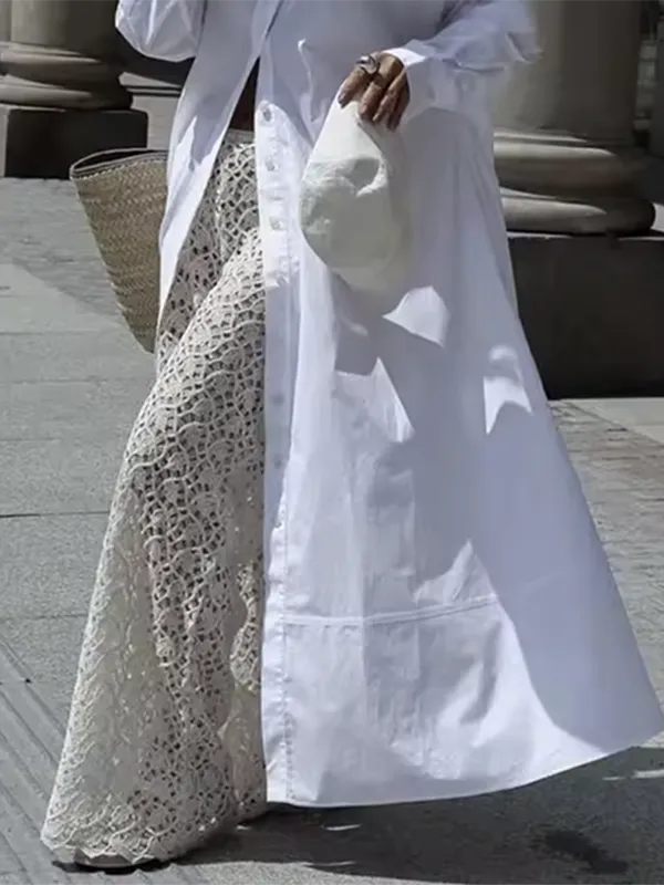 Long Shirt Maxi Dress