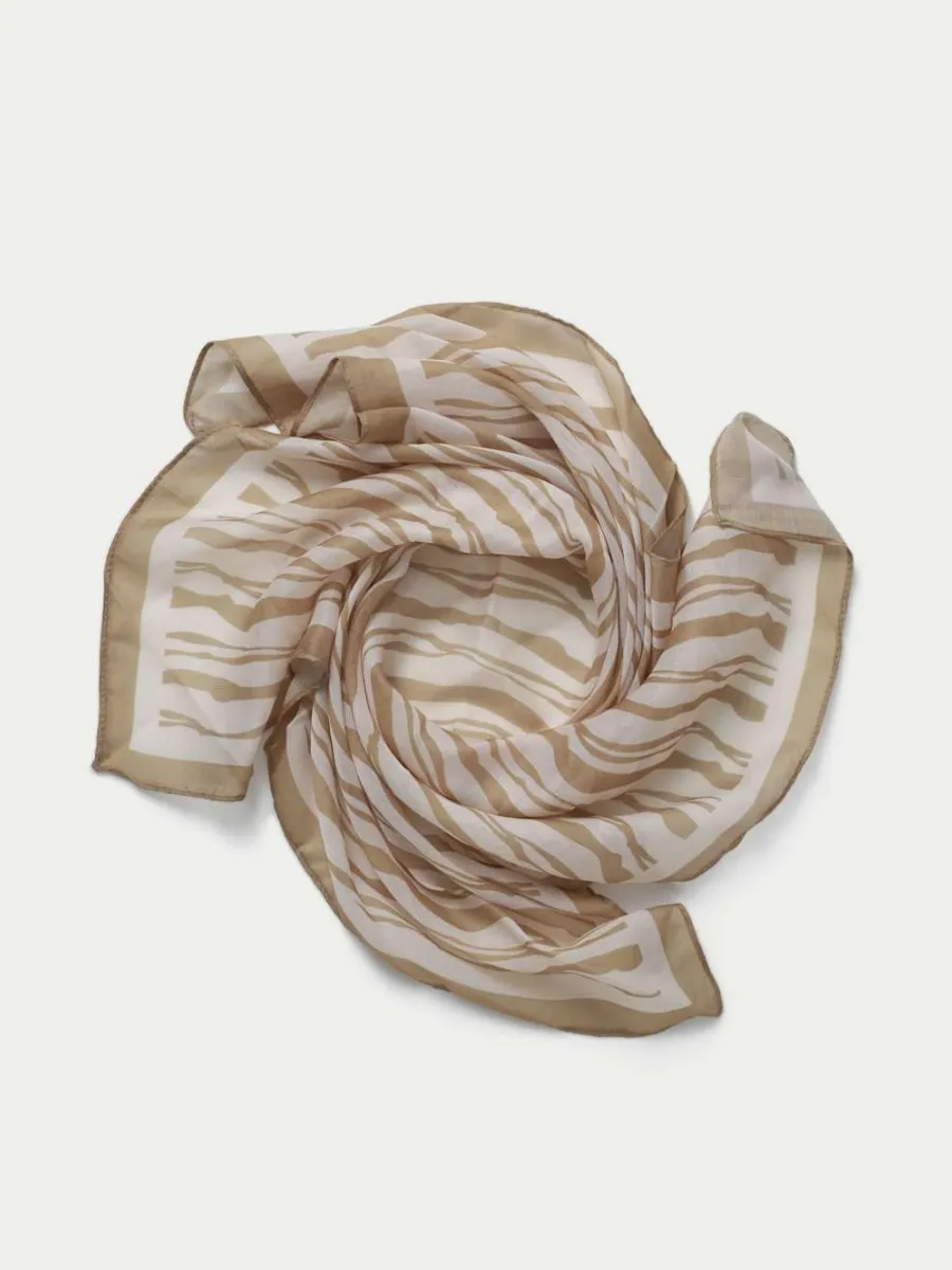Striped Print Scarf