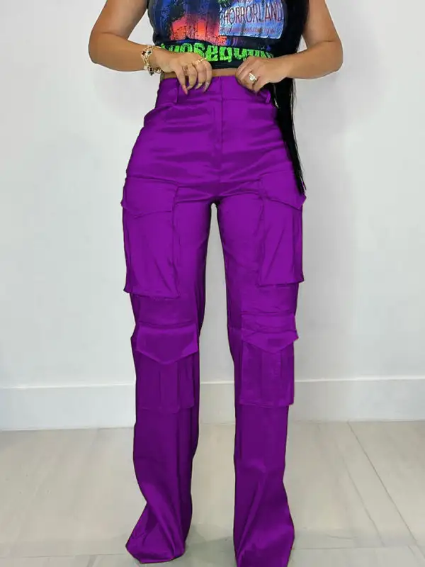 Multi Pocket Cargo Trousers Pants