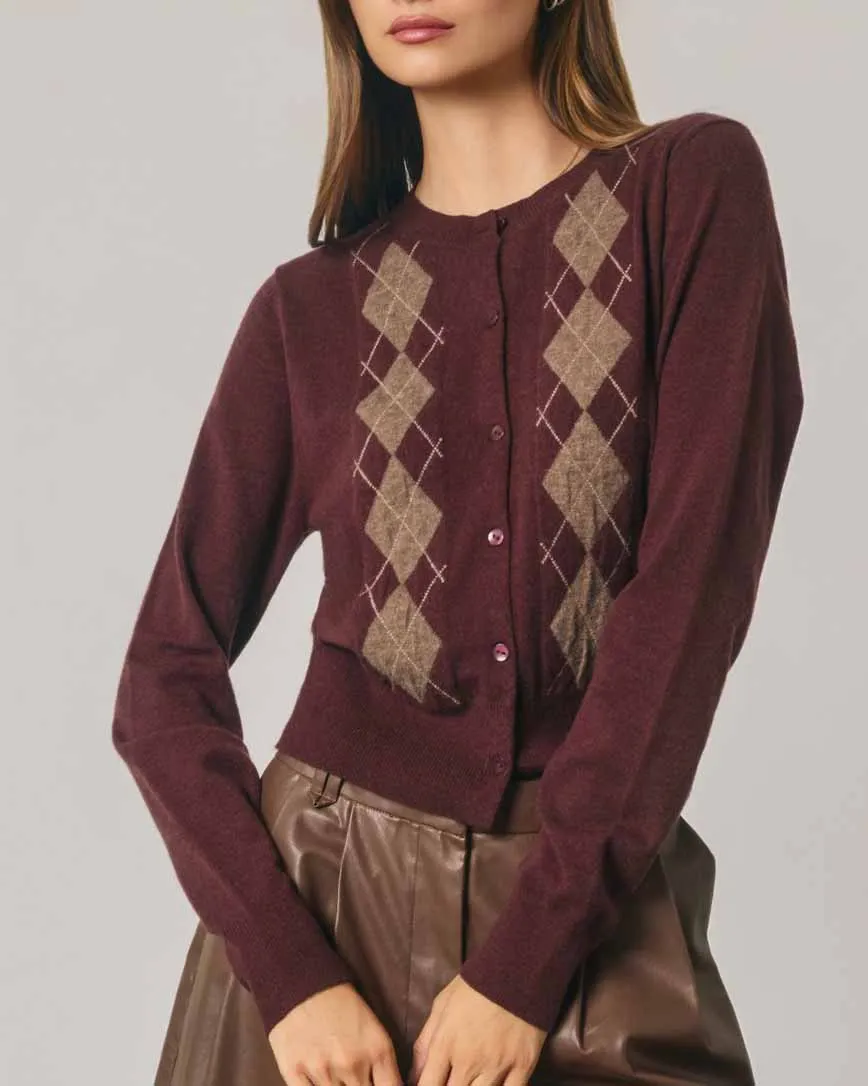 Classic Argyle Cardigan