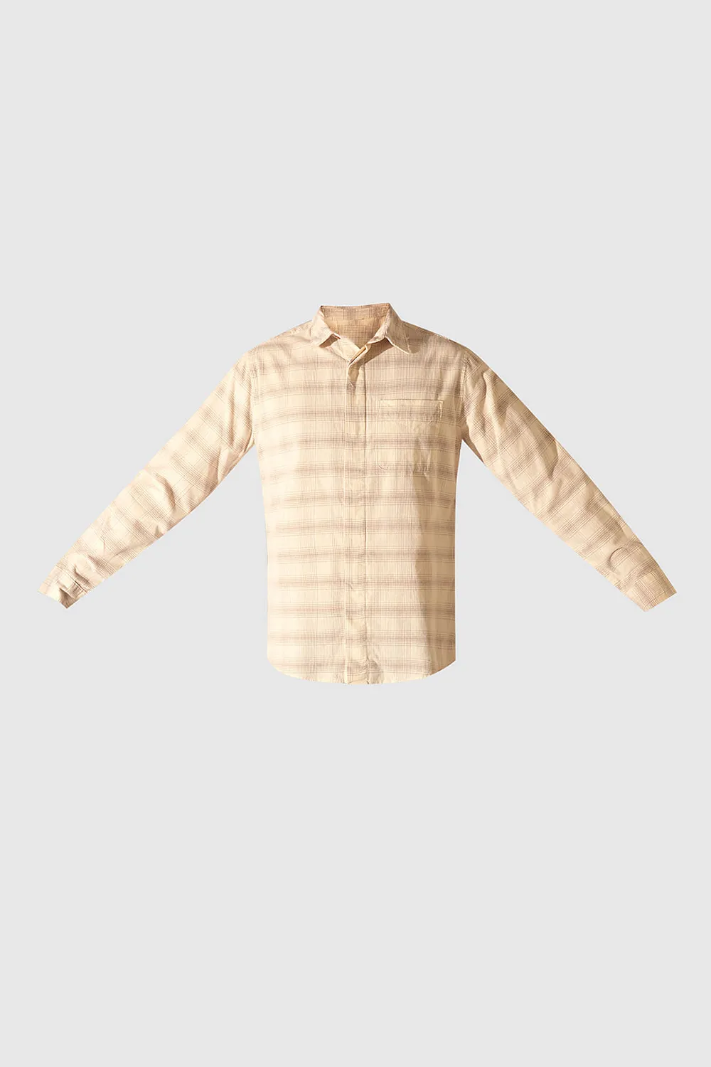 Casual Corduroy Check Shirt
