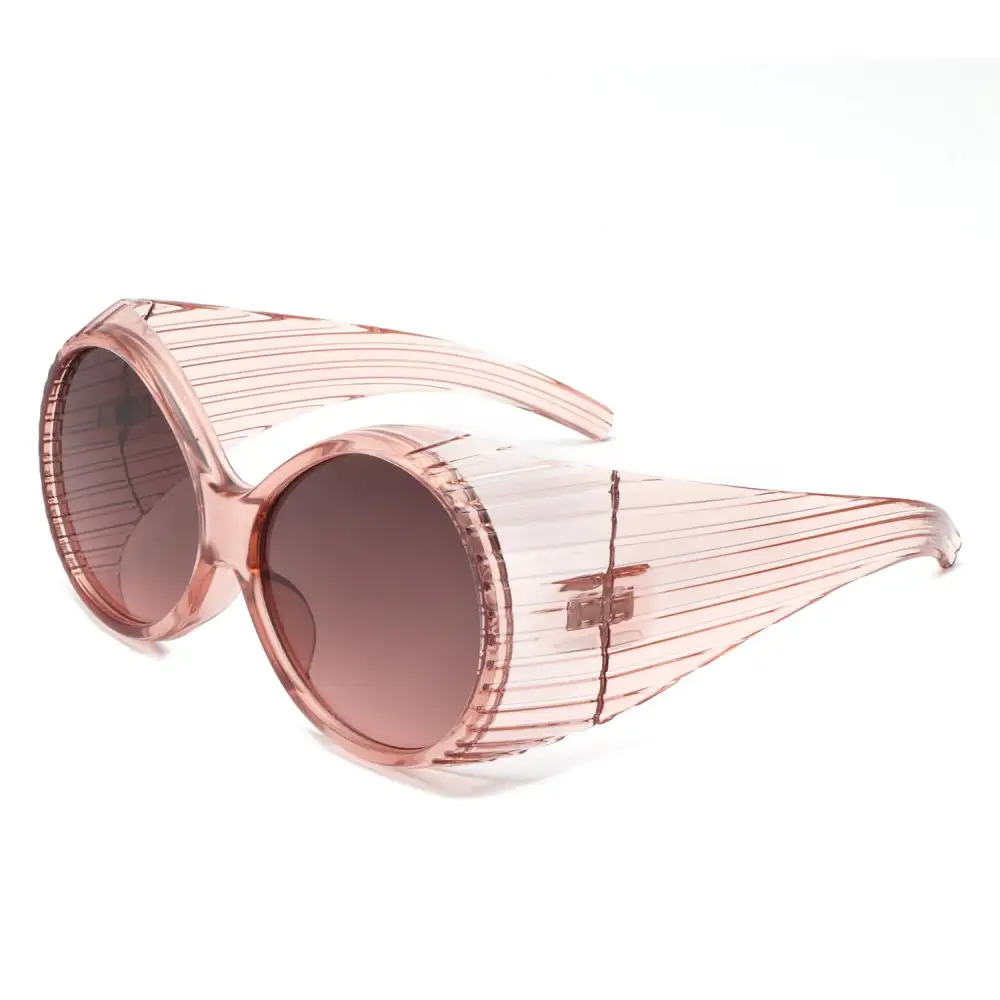 Round Wraparound Frame Sunglasses