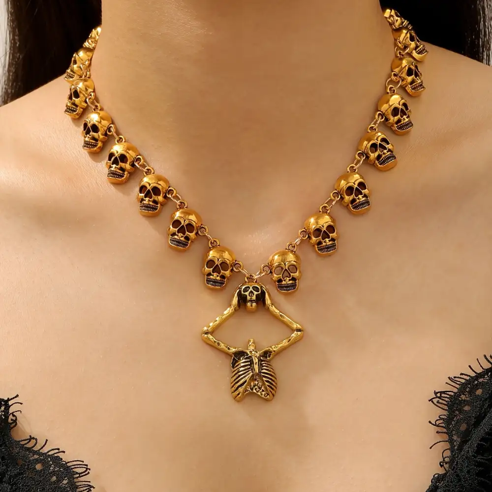 Pendant Skull Vintage Men's Necklace