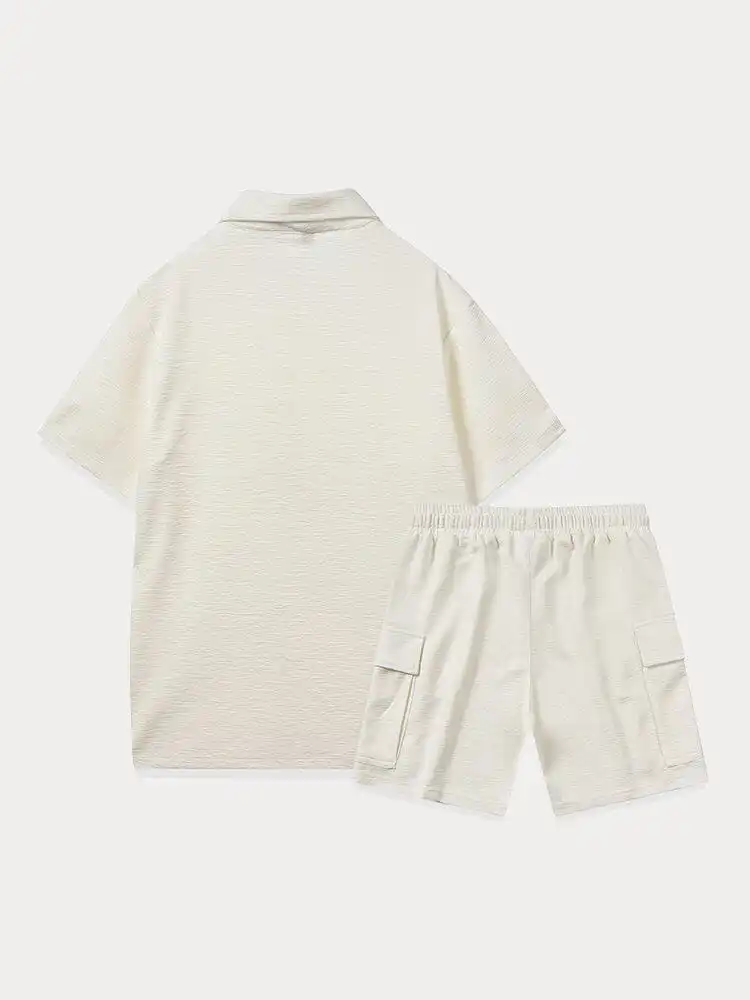 Leisure Texture Shirt Set