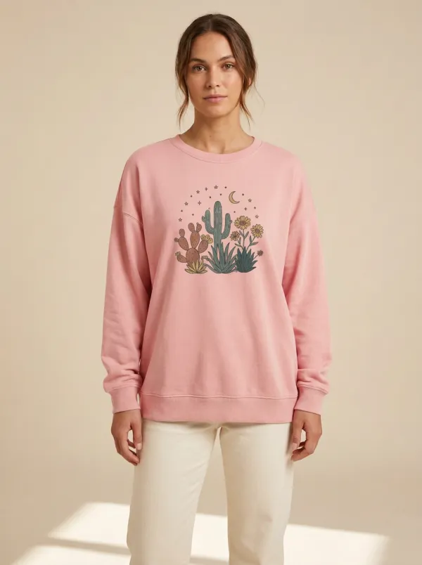 Women's Graphic Crew-Neck Sweatshirt