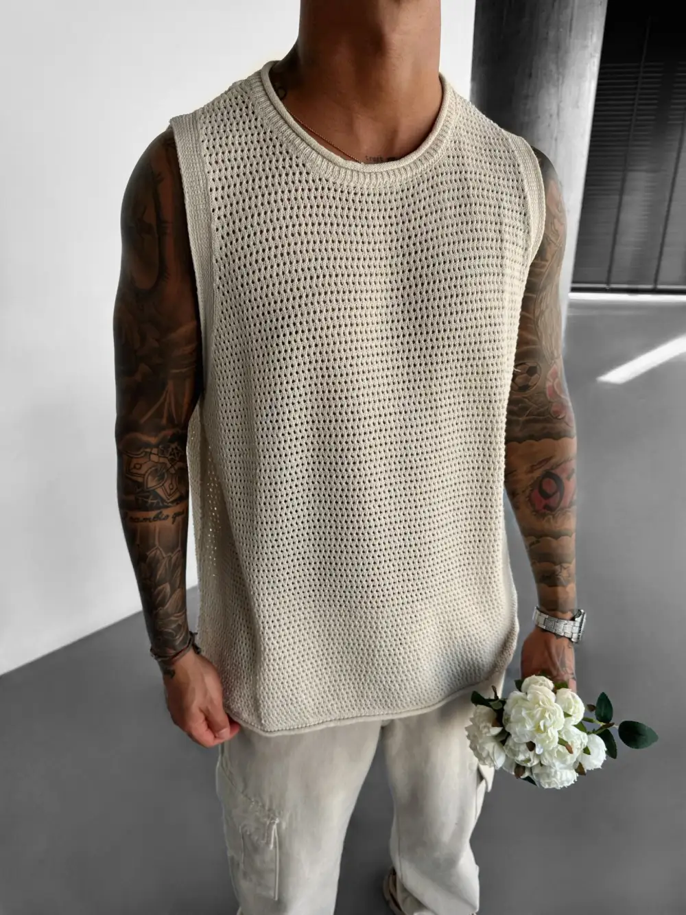 Laidback Relaxed Textured Tank Top