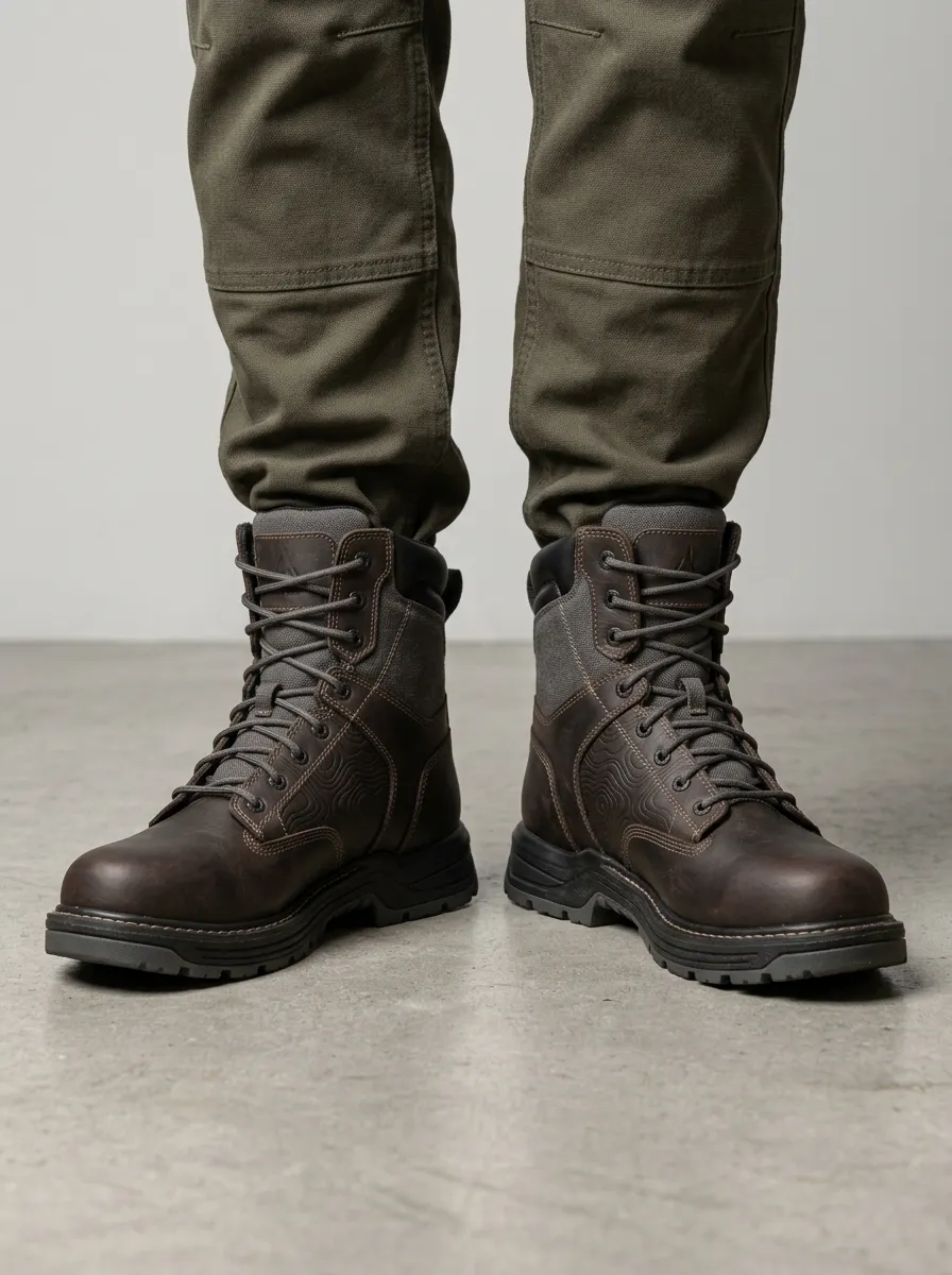 Men's Explorer Topographic Pattern Work Boots