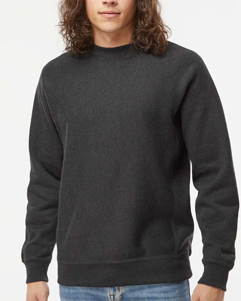 Crewneck Sweatshirt With Heavyweight Detail And Cross Grain Cotton