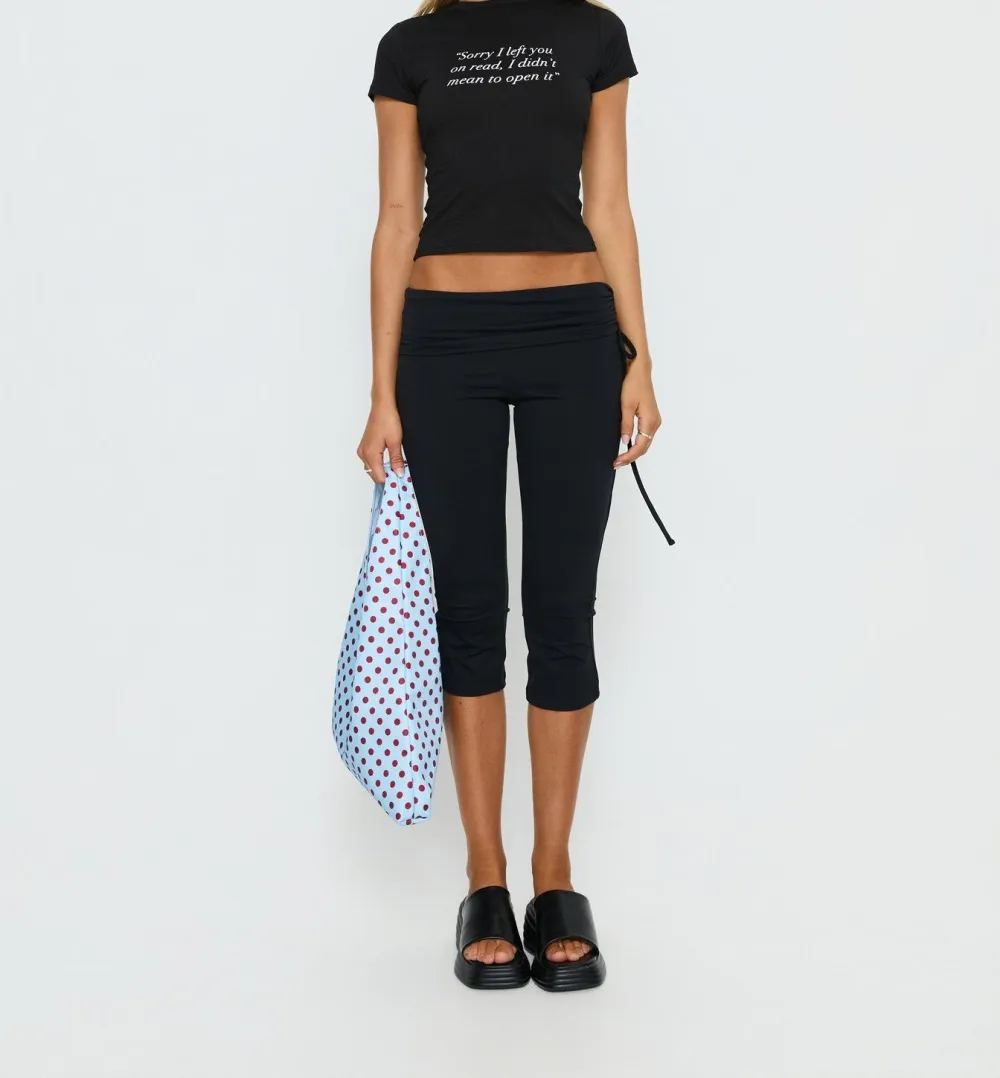 Black Graphic Baby Tee