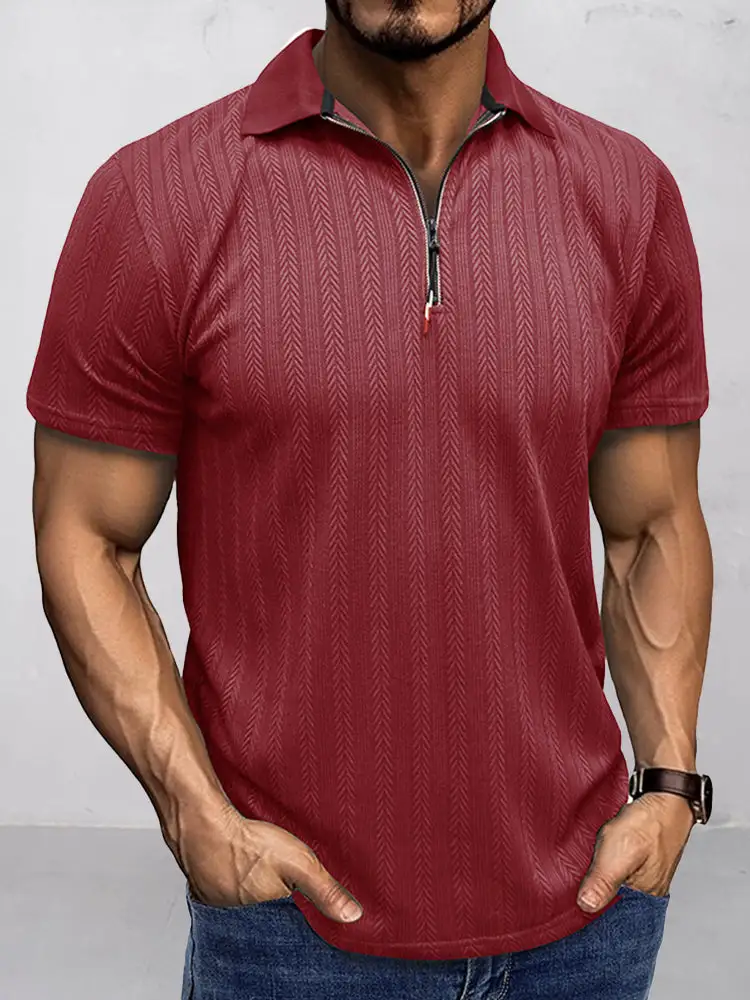 Quarter Button Polo Shirt