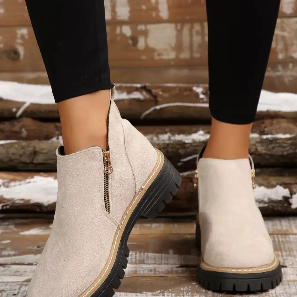 Side-Zip Ankle Boots