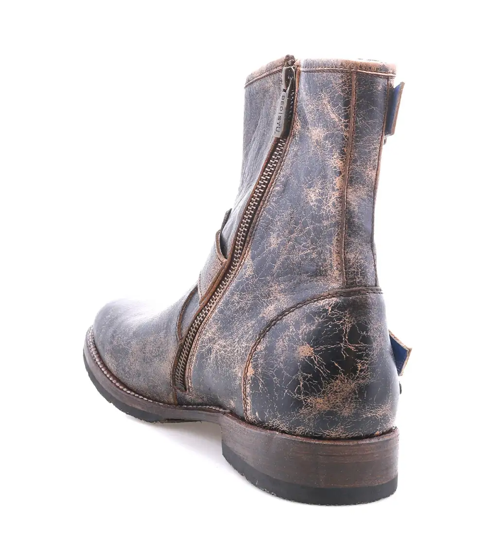 Buckled Streamlined Moto Boots