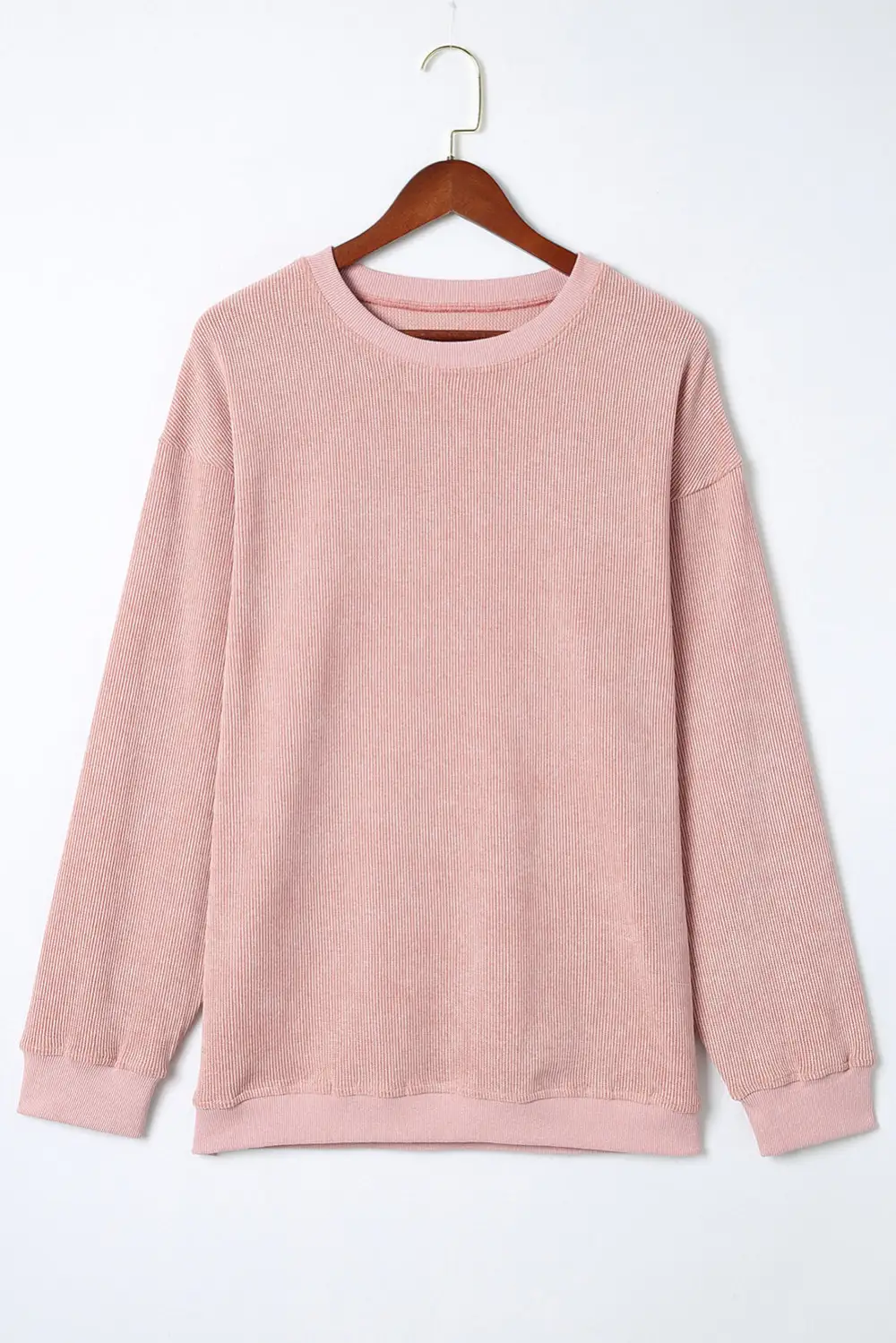 Ribbed Crewneck Sweatshirt