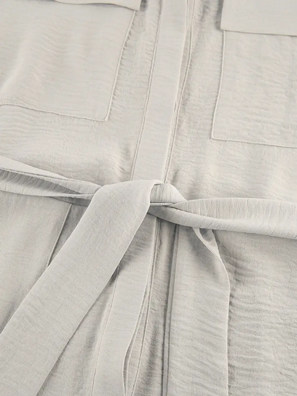 Chest Pocket Short Sleeve Wide Leg Shorts