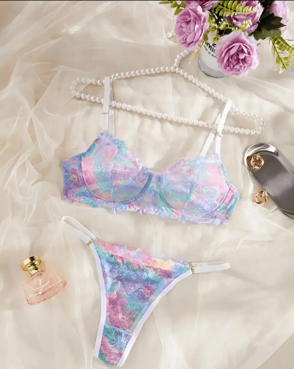Multicolor Lingerie Set