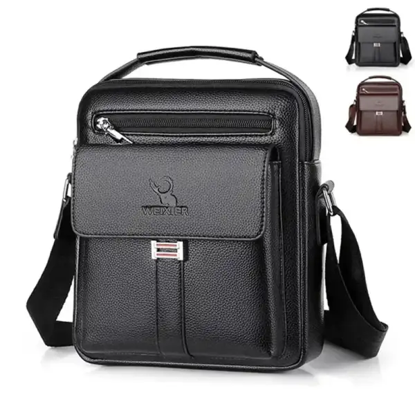 Roomy Zip-Top Crossbody Bag