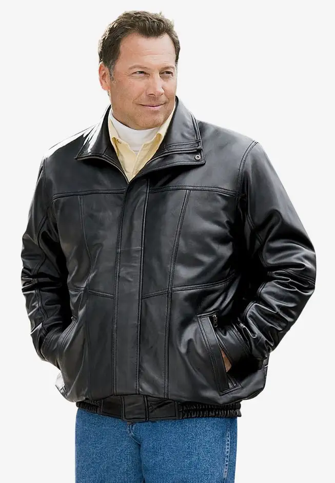 Leather Bomber Jacket