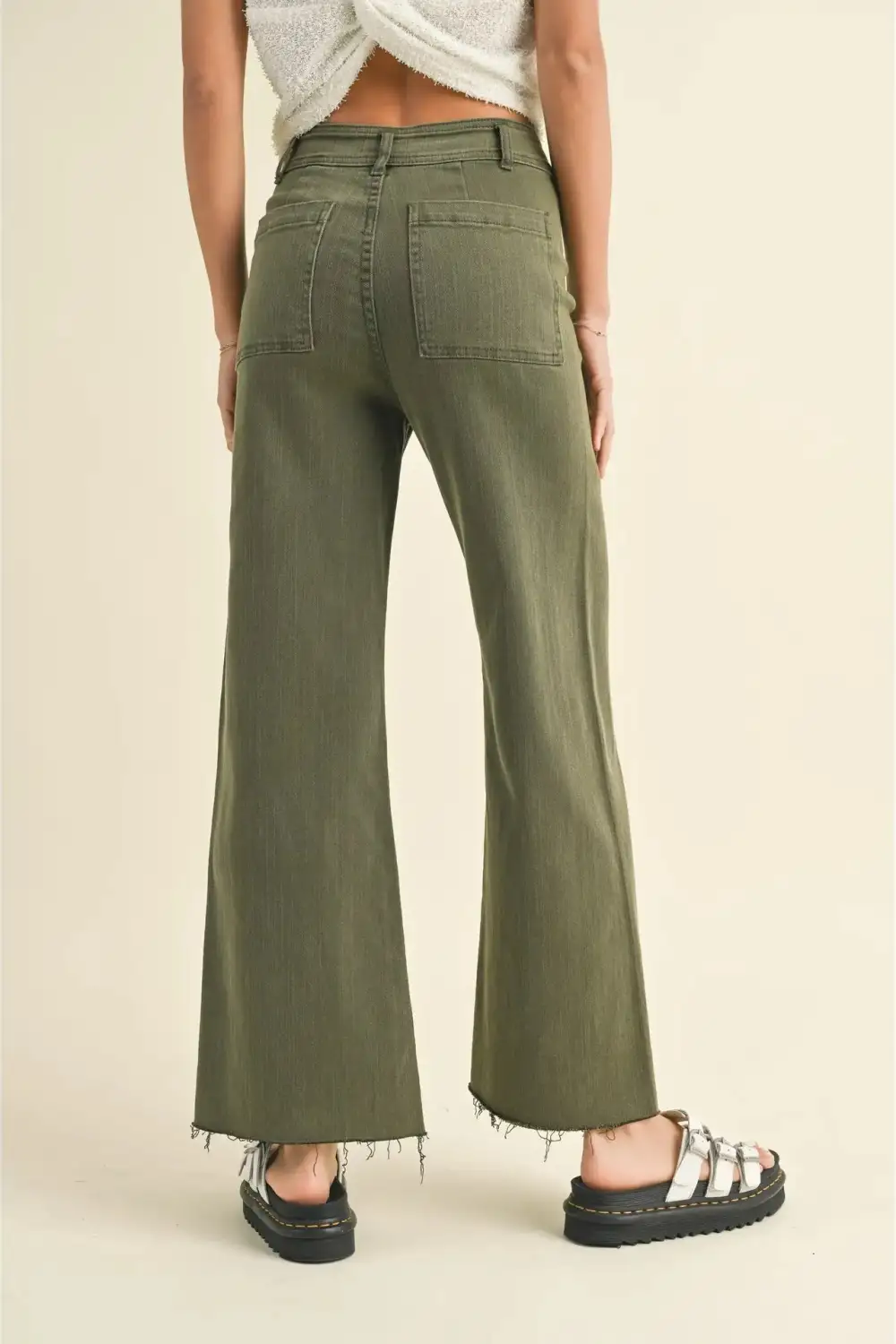 Denim Wide Leg Pants