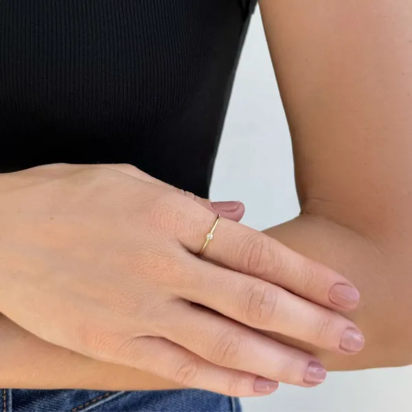 Stone Band Fashion Ring