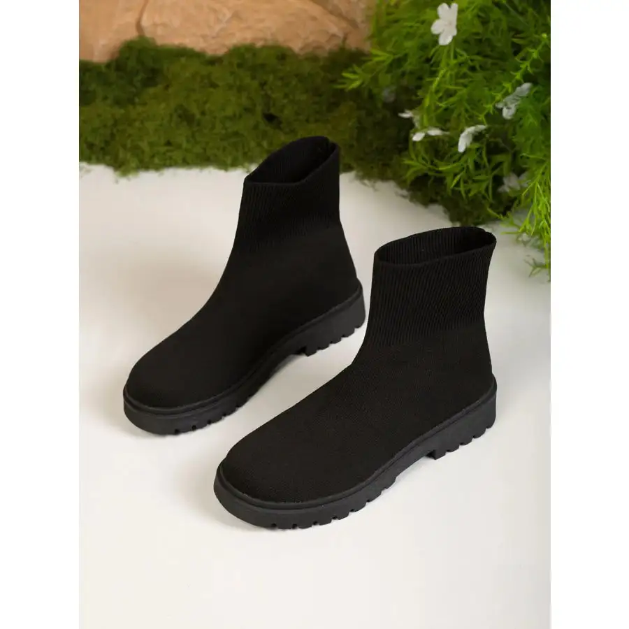 Knit Ankle Boots with Sock Like Comfort