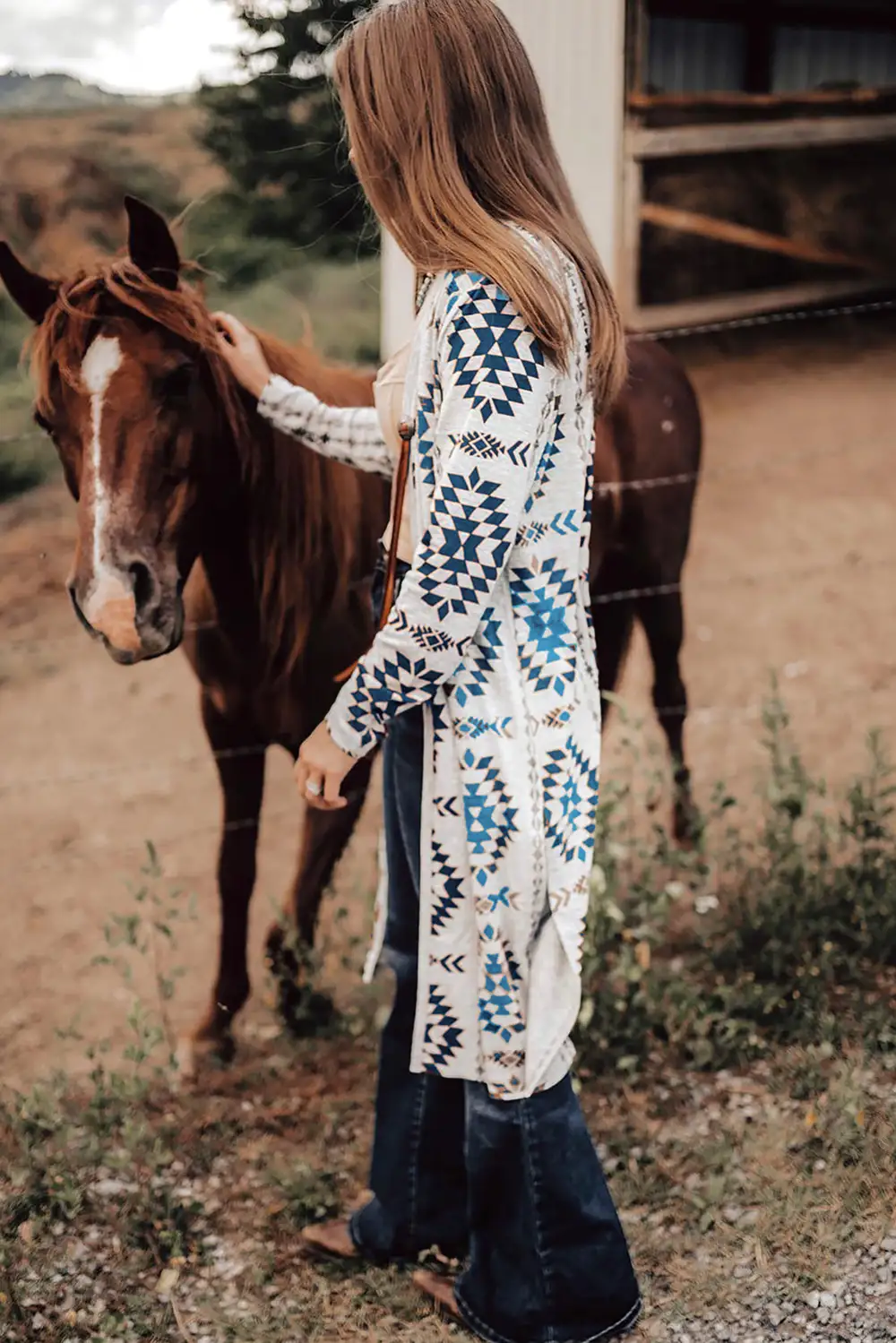 Open Front Longline Cardigan