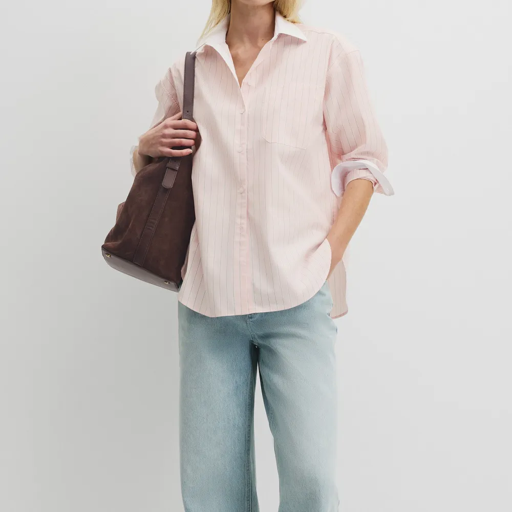 Women's Classic Striped Poplin Shirt