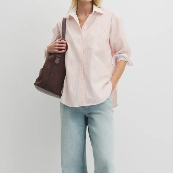 Women's Classic Striped Poplin Shirt